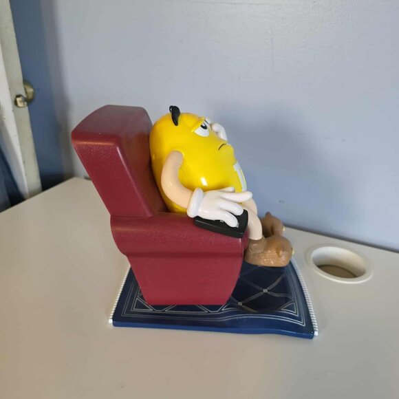 Vintage M&M Dispenser Yellow Peanut in Lounge Chair - Picture 3 of 5